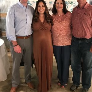 Bronze Baltic Born Maternity dress. Worn once. Size small. Never altered.